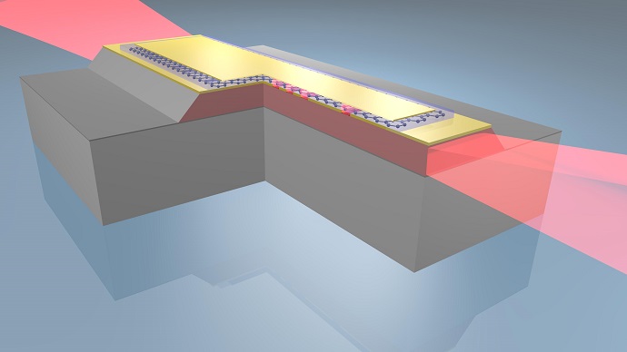 Graphene tuned terahertz laser