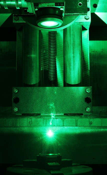 Laser joining process of polished copper