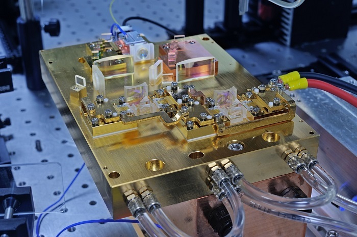 DWDM prototype consisting of actively cooled DFB mini-bars