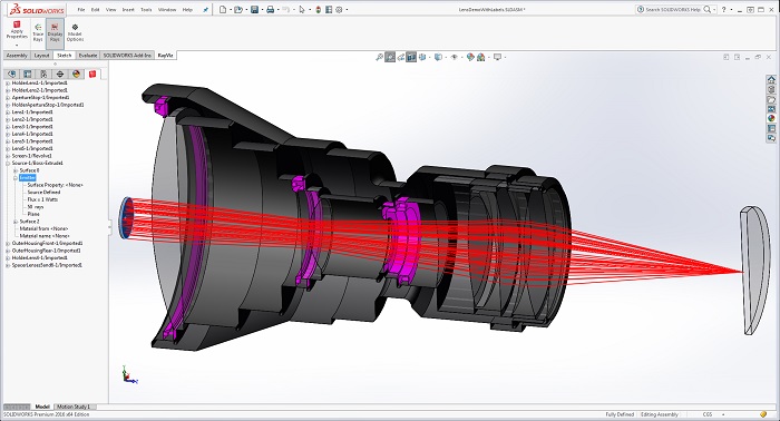 Lambda Research Corporation's RayViz Lens Demo