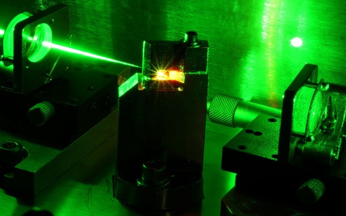 View of an ultrashort pulse laser
