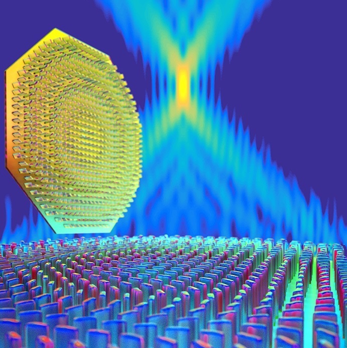 An illustration of the ultra-thin planar lens