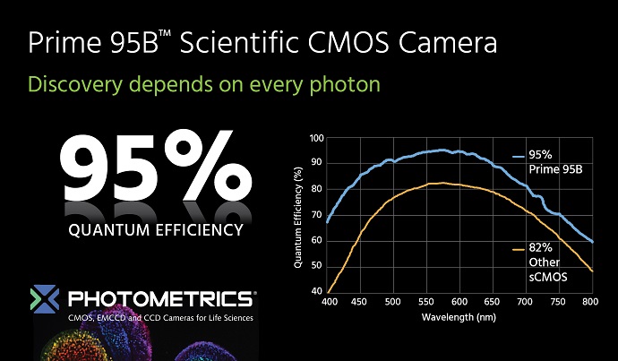 Photometrics Launches Next Generation Scientific CMOS Camera with 95 Percent Quantum Efficiency