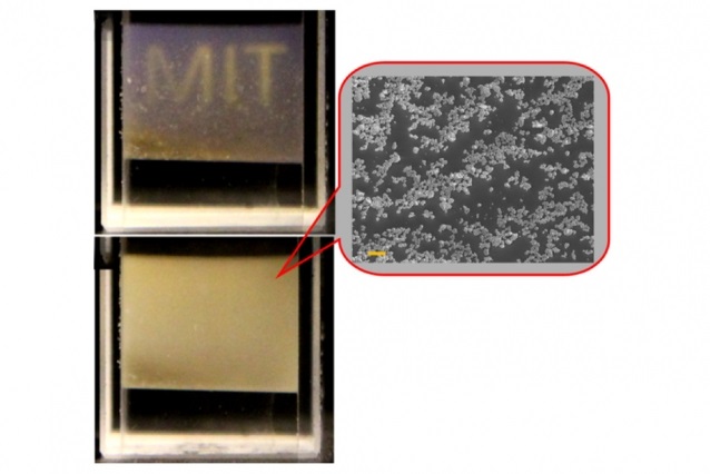 Mixing solids and liquids enhances optical properties of both