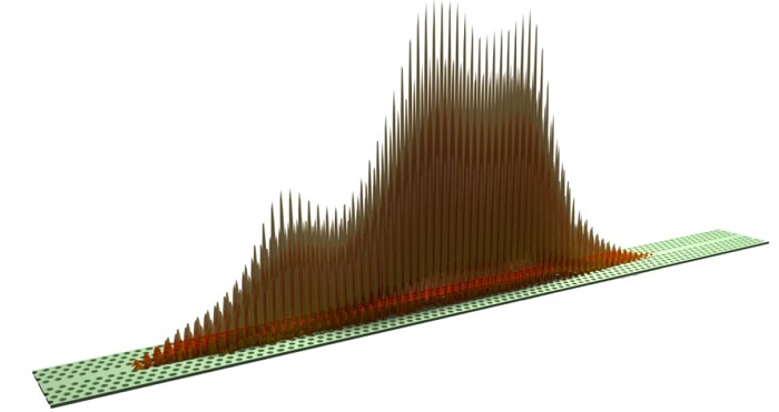 Visualisation of disorder-confined light in a photonic crystal