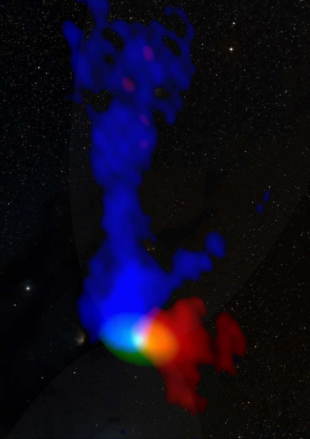 ALMA observations of a young protostar about 450 light years away
