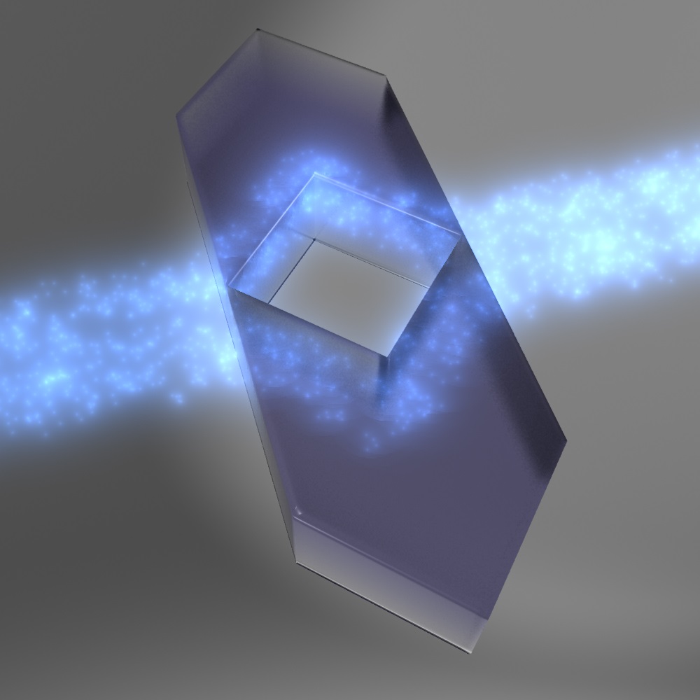 Recreation of the operation of the layer of invisibility devised by the researchers