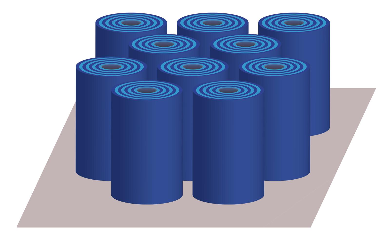 Schematic of the nanotube array