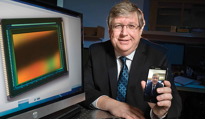 Eric Fossum sees people using the technology he developed every day