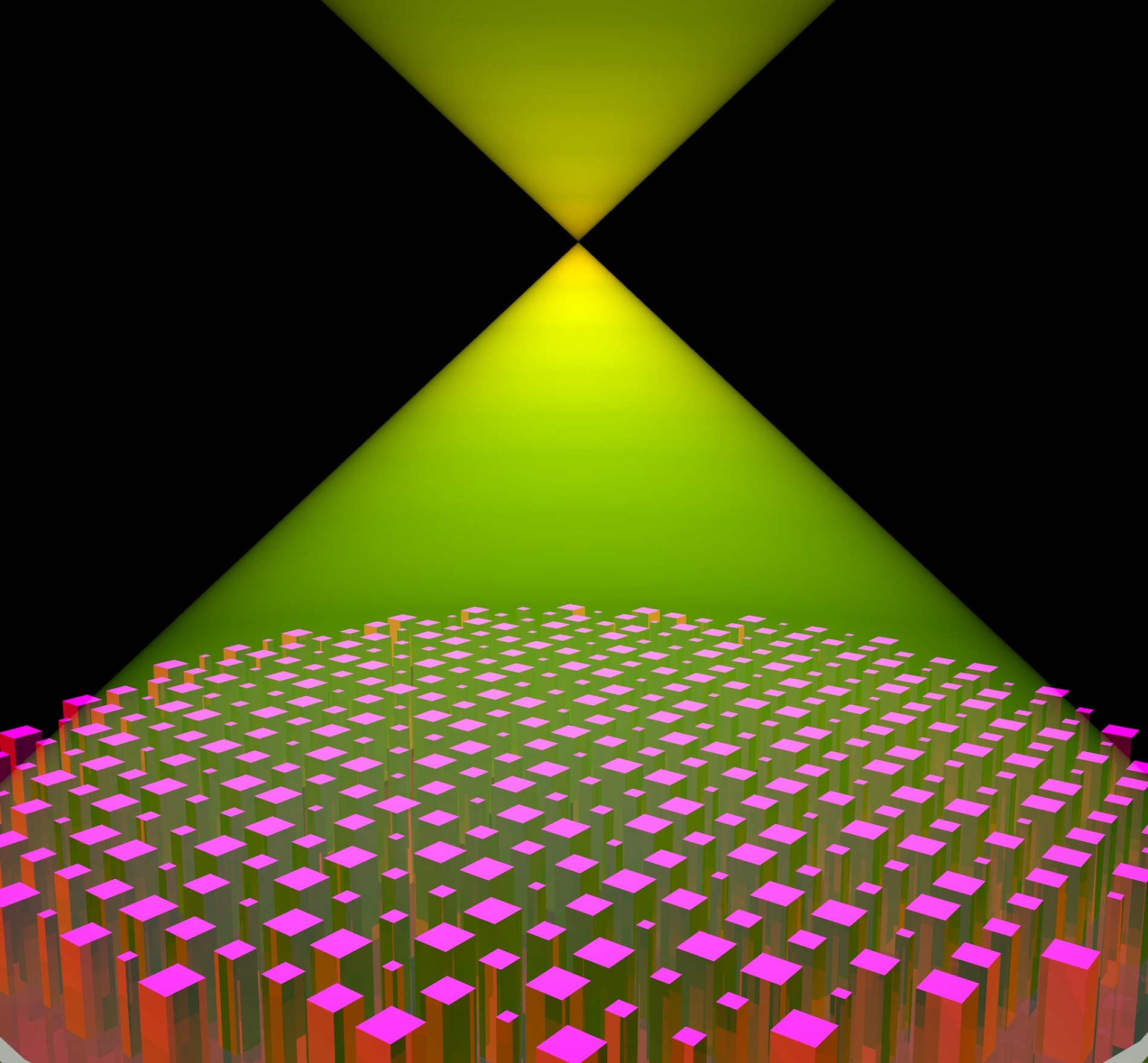 SEAS researchers have developed the first flat lens that works within a continual bandwidth of colors, from blue to green