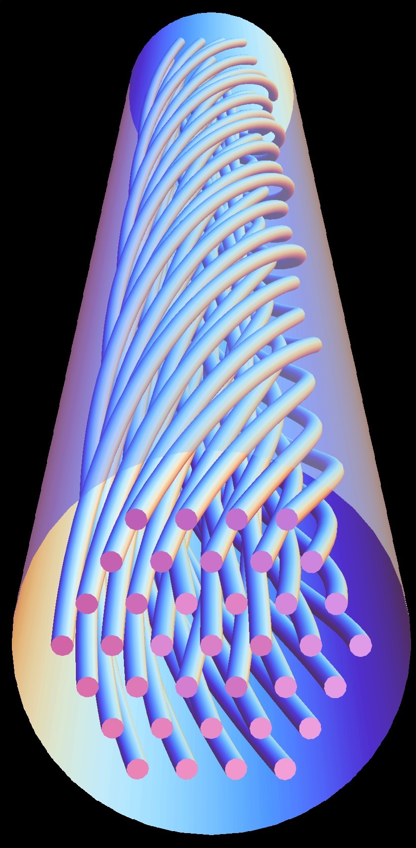 Coreless optical fibre