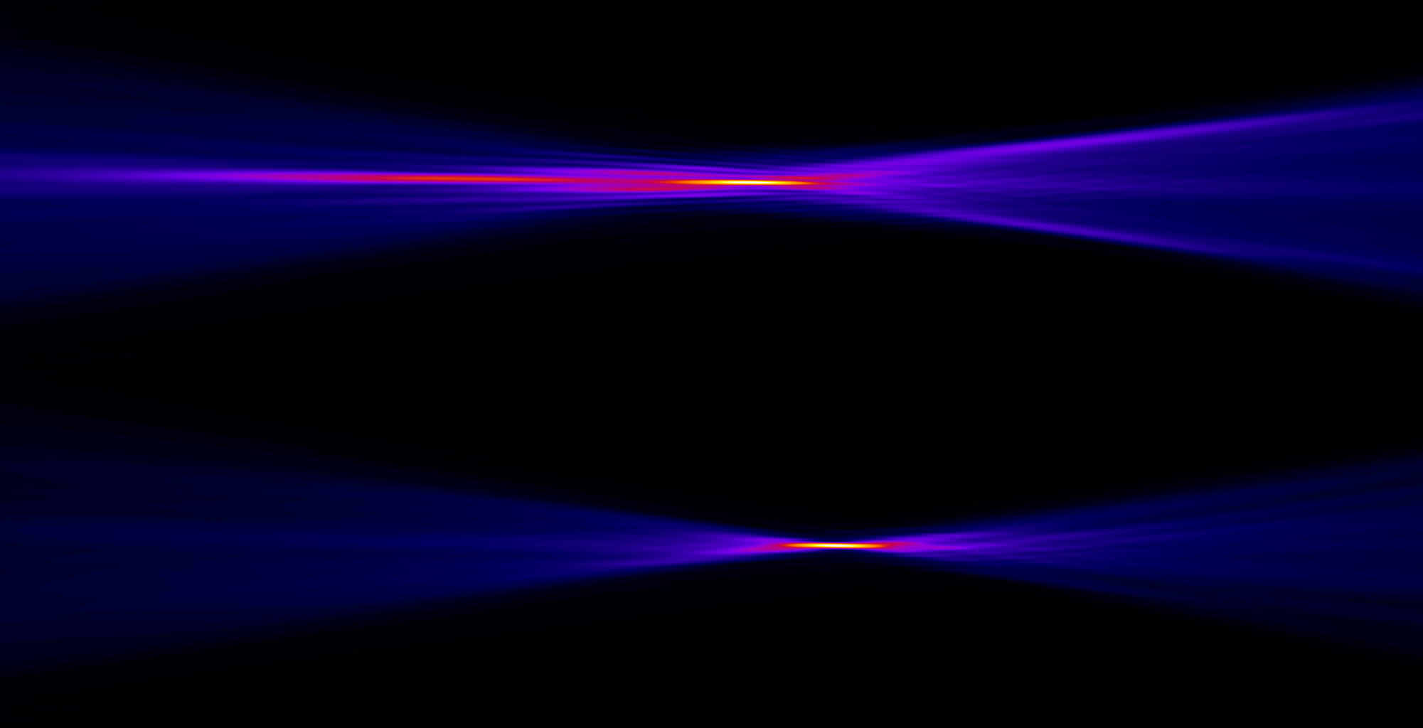 Profile of the focused X-ray beam
