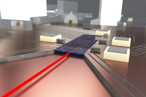 Chip based render - Indian Phosphide QKD transmitter