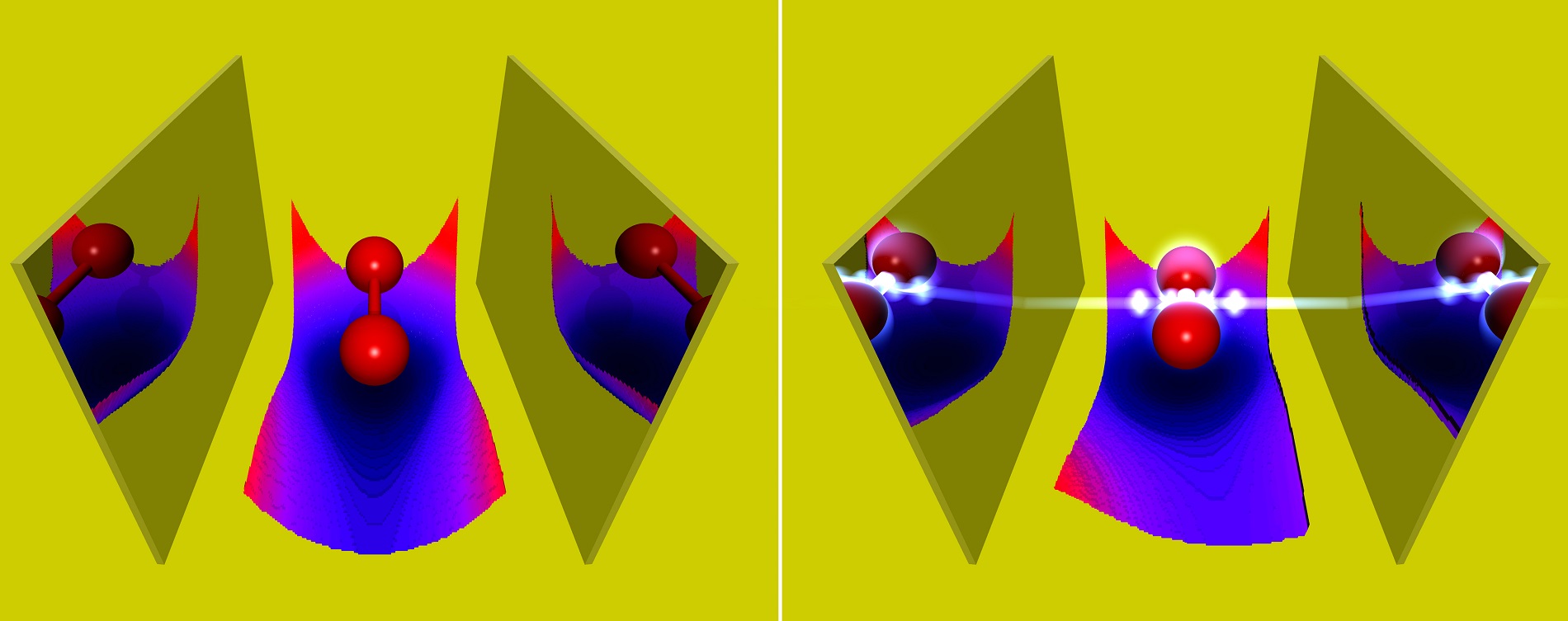 A molecule in an optical cavity