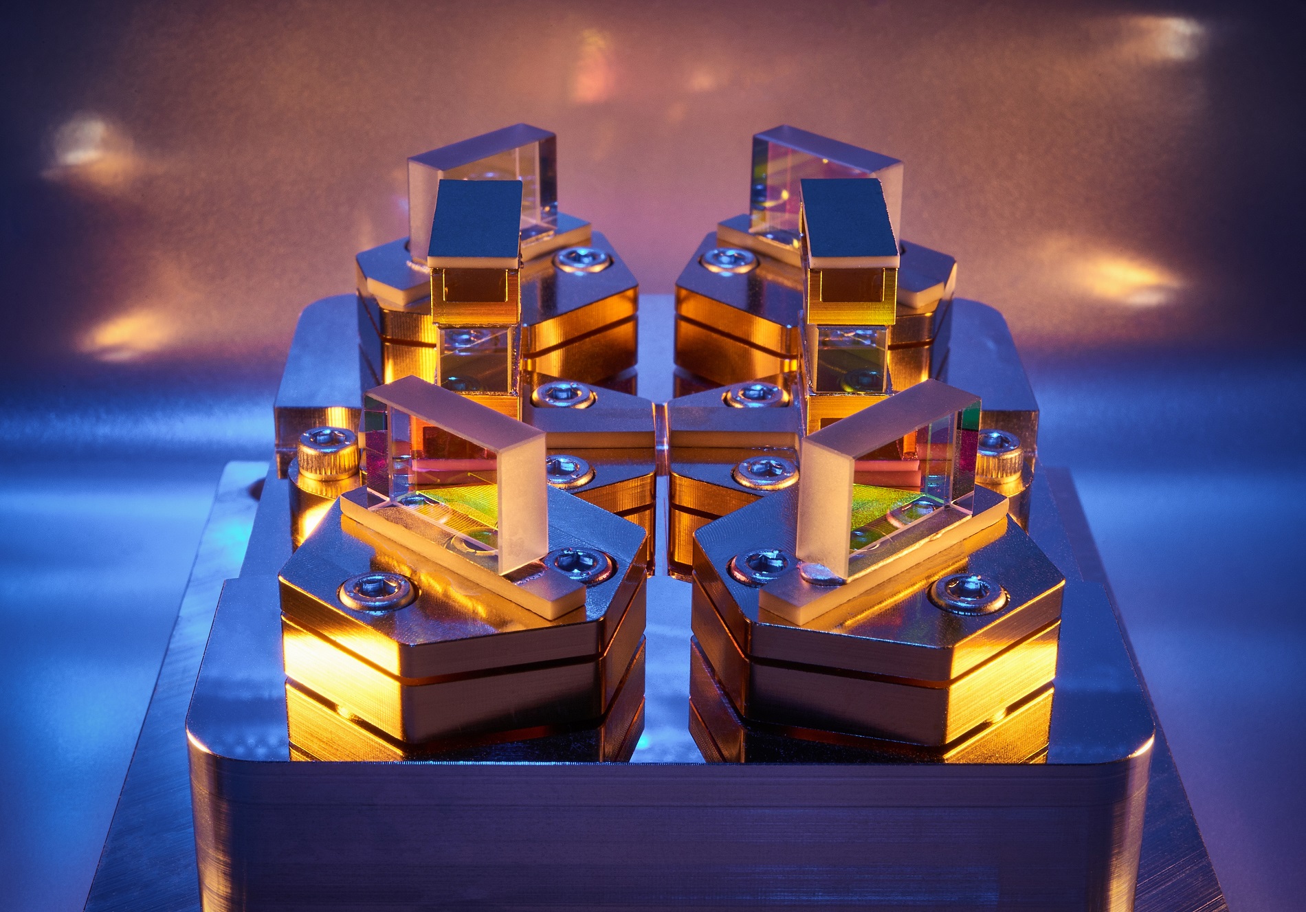 Robust constructed optical parametric oscillator. This module will generate the final measuring wavelength in the MERLIN laser beam source.