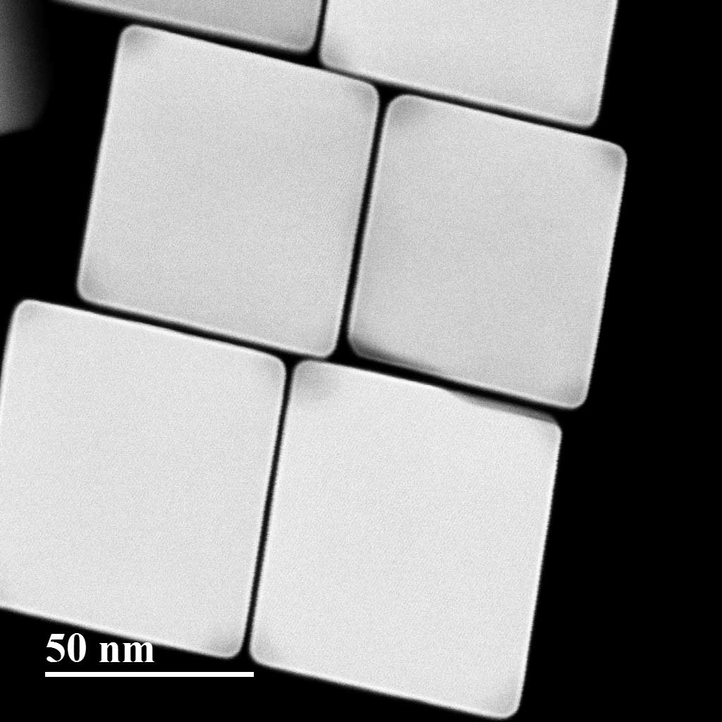 Platinum-coated silver nanocubes