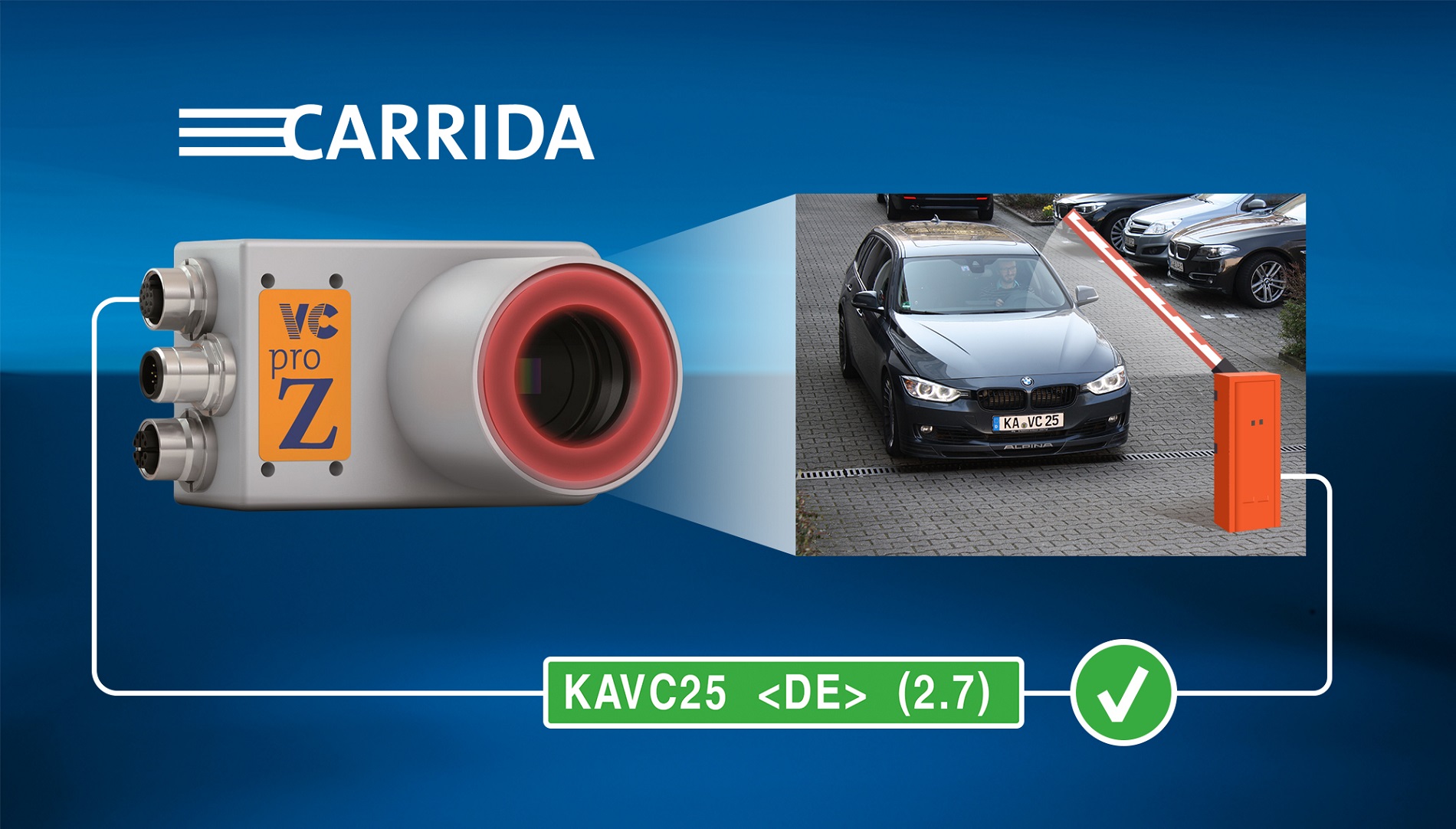 The standalone ALPR camera enables blacklist/whitelist access control. Master and slave cameras can control various entrances.