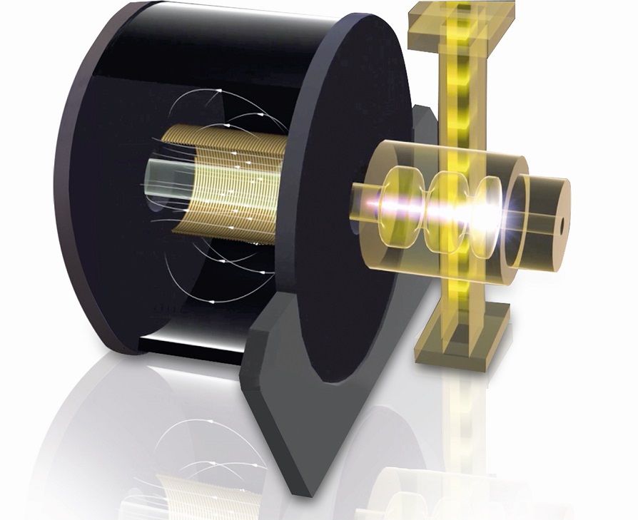 The FLUTE linear accelerator accelerates electron clouds in order to generate terahertz rays