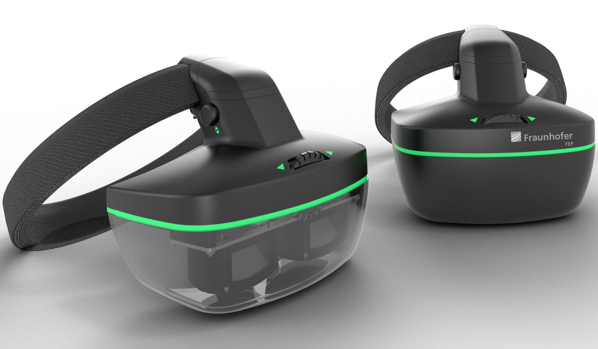 Multifunction data glasses with integrated OLED microdisplays