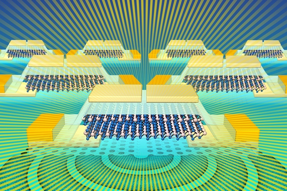 Researchers have designed a light-emitter and detector that can be integrated into silicon CMOS chips