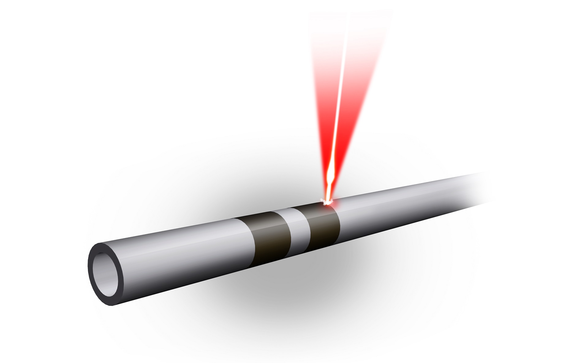 schematic representation of the laser processing