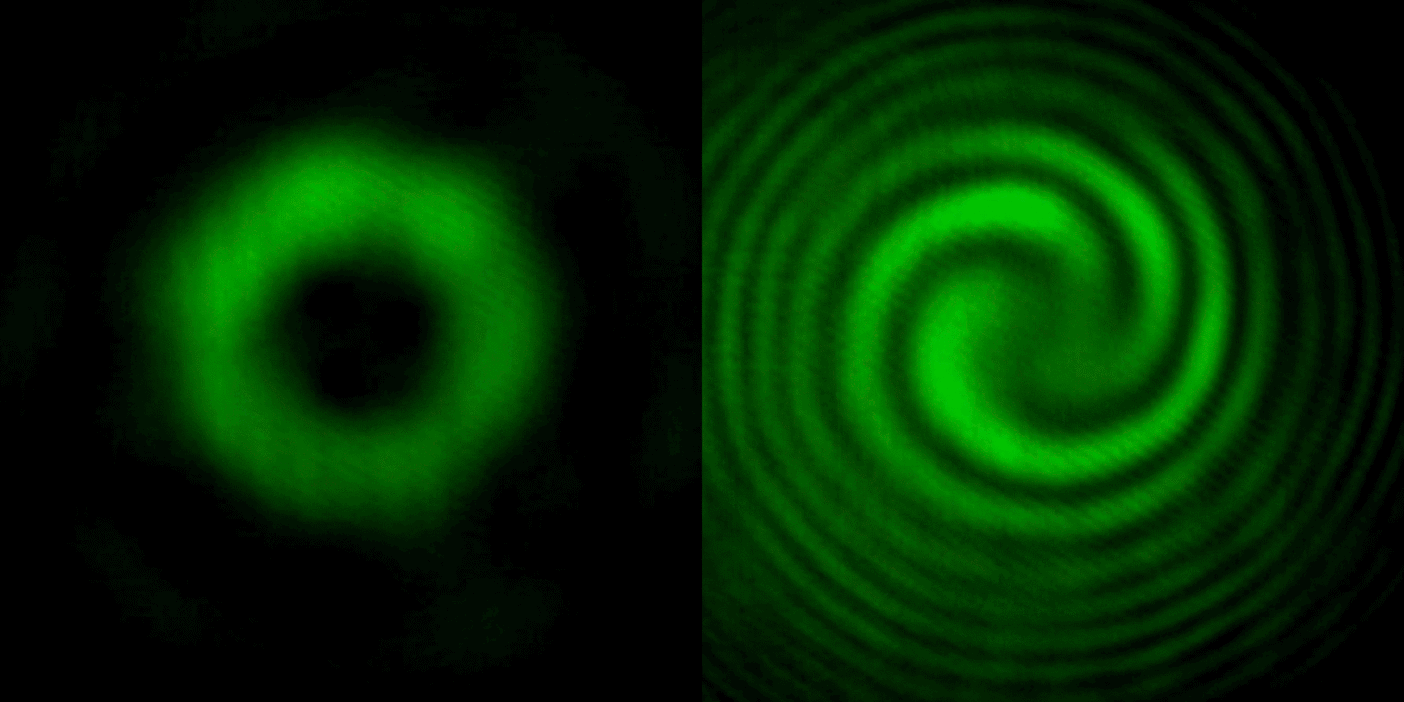These hypnotic beams are generated by a metasurface which can convert any circularly polarized light into any type of structured light, from spirals and corkscrews to vortices of any size