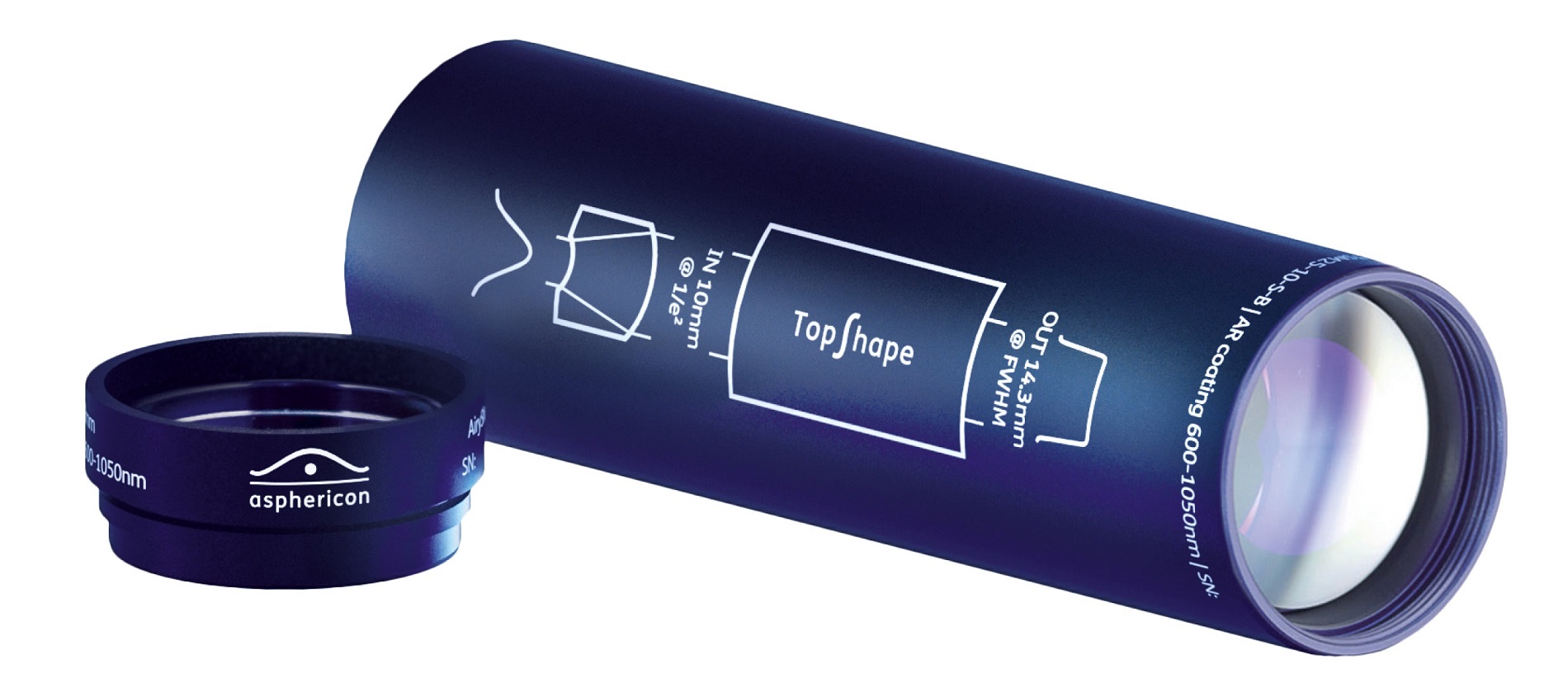 Fig. 1: Beam shaping components a|TopShape and a|AiryShape