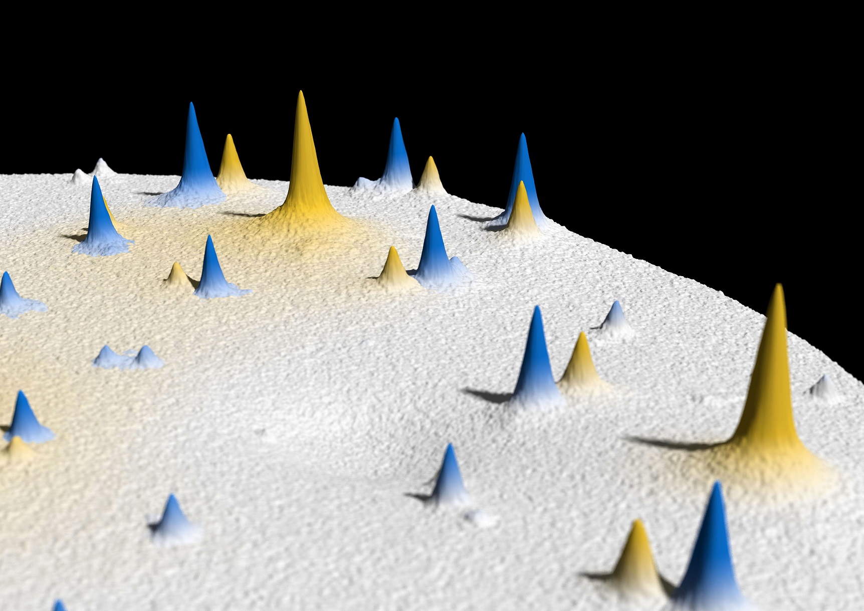 Representation of the diffraction pattern of electrons scattered on an optically excited material surface