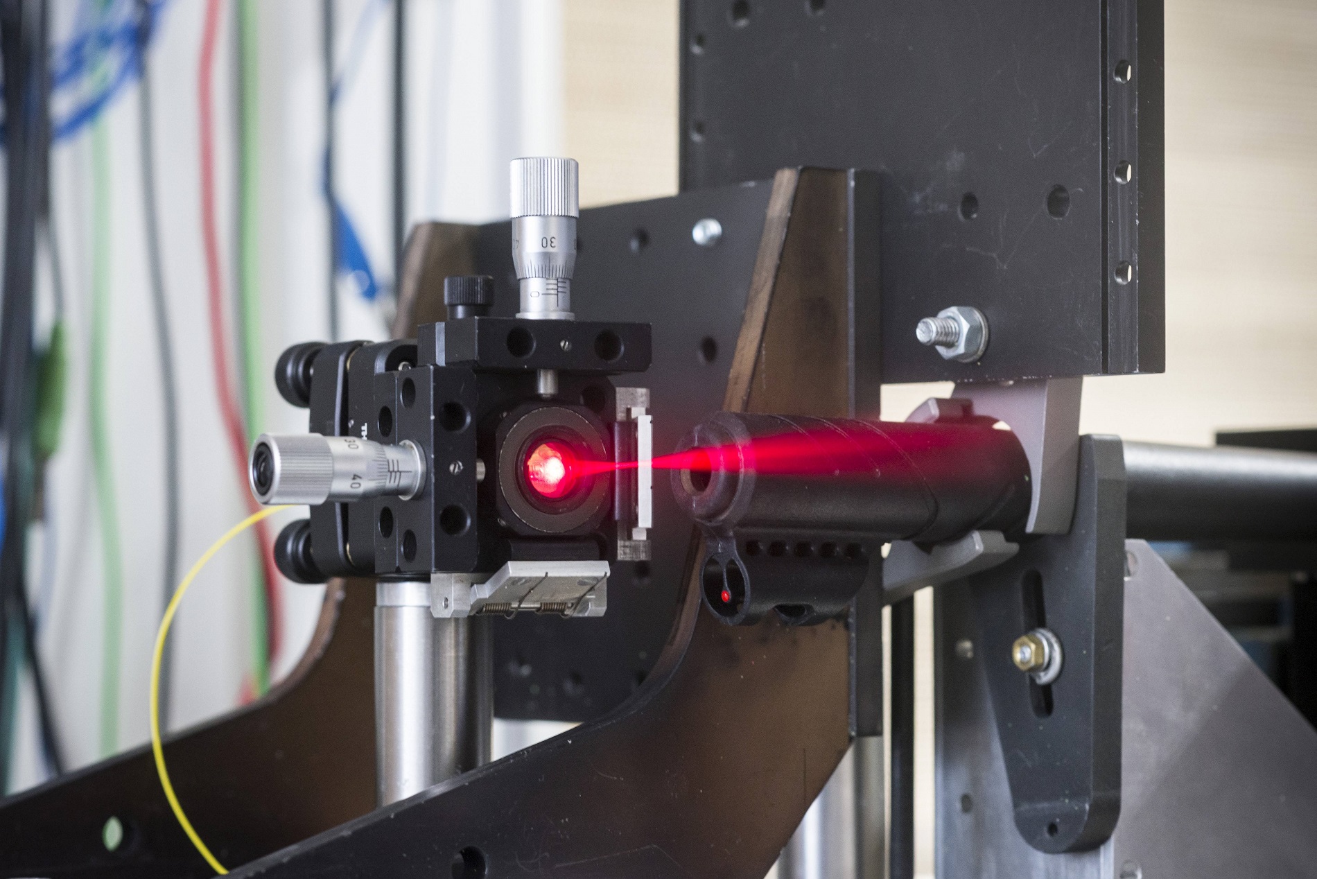 Setup to demonstrate ultrarapid distance measurement