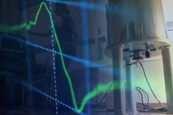 The NMR spectrometer in the Quantum Engineering Group lab