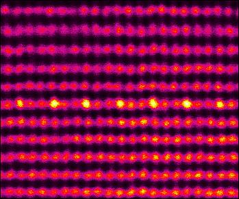 Scanning Transmission Electron Microscopy Image of the Atomic Ordering