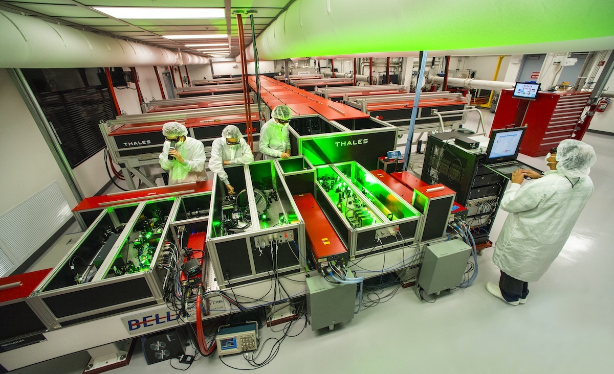 A view of BELLA, the Berkeley Lab Laser Accelerator