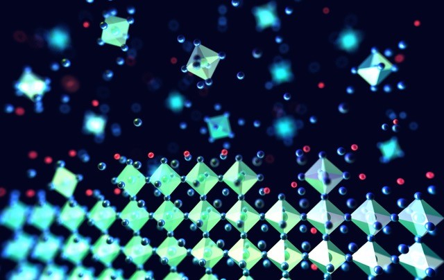 Atomic scale view of perovskite crystal formation