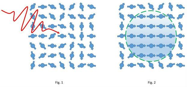 Alignment of europium atom spins by light