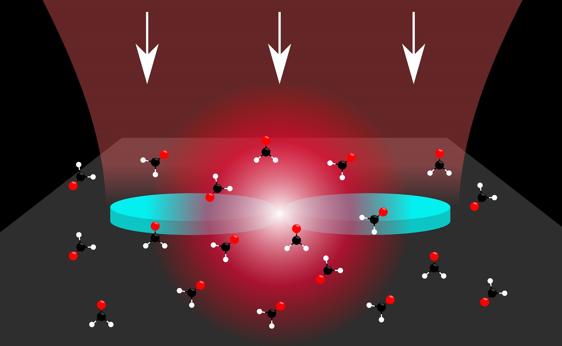 These nanodiscs act as micro-resonators, trapping infrared photons and generating polaritons