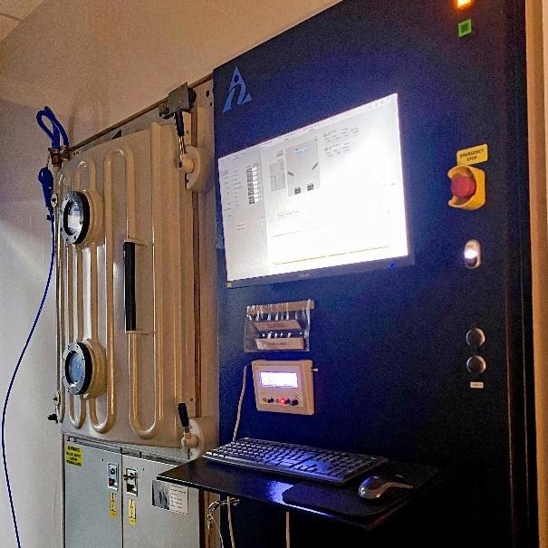 The new e-beam coating chamber