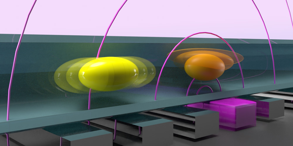 Using electric fields, the Basel researchers drive qubits made of holes in a nanowire.