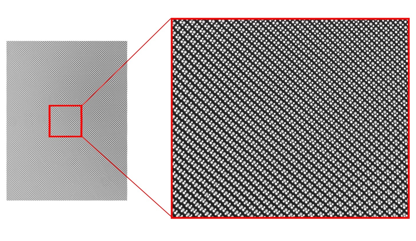 Mobile OLED screen, captured by the GMAX15271BSI evaluation system