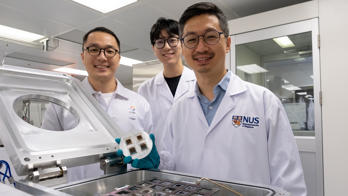 Perovskite solar cells designed by NUS scientists