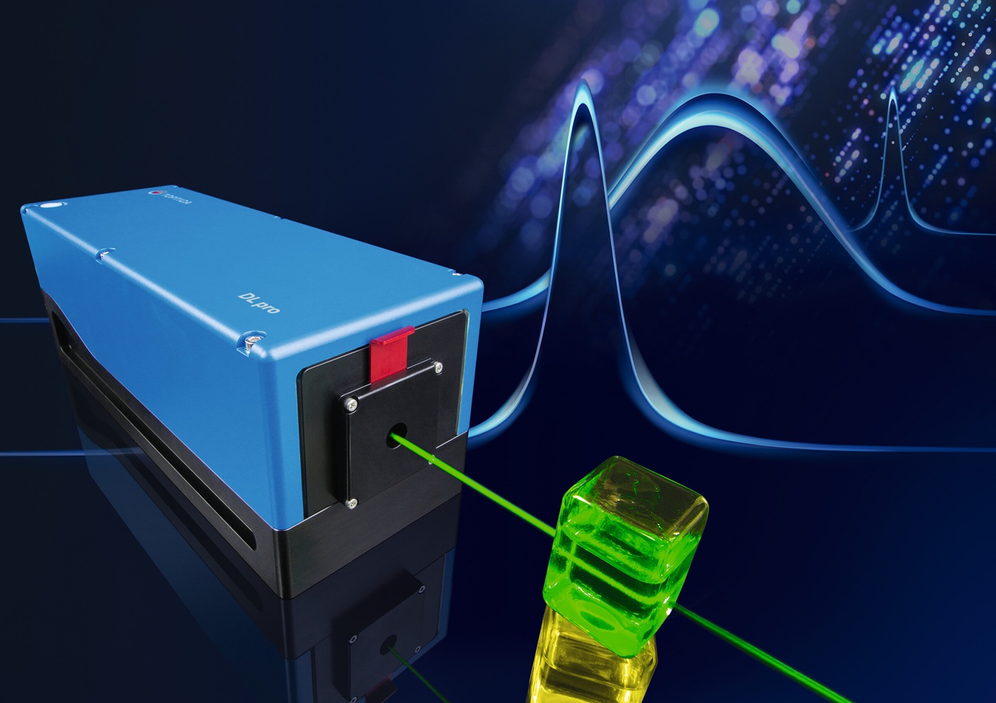 DL pro Tunable Diode Laser: Ultra-stable against temperatures and acoustics with digital control DLC pro and linewidth down to 0.6 kHz free running