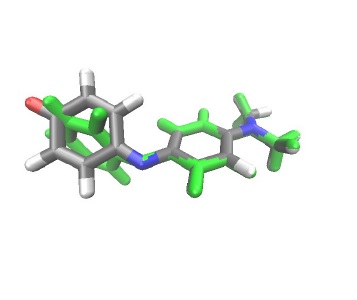 FC geometry and CI geometry of phenol bule dye