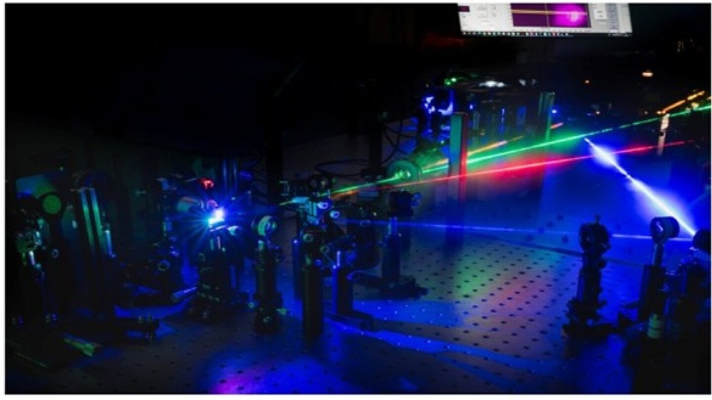 The laser laboratory where the study was performed